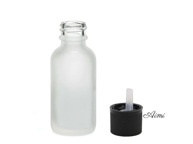 50ml Fľaška z Matného Bieleho Skla s Uzáverom s Detskou Poistkou (Varianta 50ml Fľaška z Matného Bieleho Skla s Uzáverom s Detskou Poistkou)