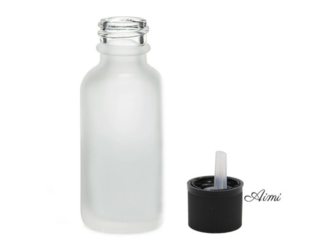 100ml Fľaška z Matného Bieleho Skla s Uzáverom s Detskou Poistkou (Varianta 100ml Fľaška z Matného Bieleho Skla s Uzáverom s Detskou Poistkou)