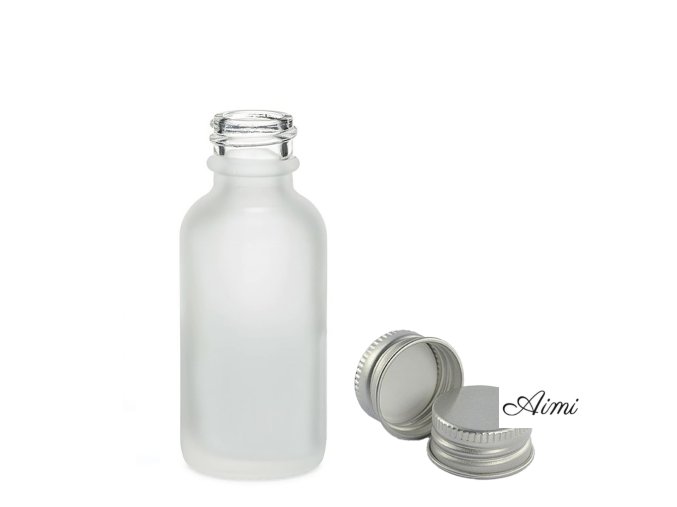 30ml Fľaška z Matného Bieleho Skla s Hliníkovým Uzáverom (Varianta 30ml Fľaška z Matného Bieleho Skla s Hliníkovým Uzáverom)