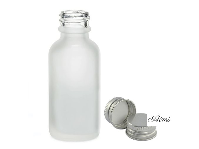 100ml Fľaška z Matného Bieleho Skla s Hliníkovým Uzáverom (Varianta 100ml Fľaška z Matného Bieleho Skla s Hliníkovým Uzáverom)