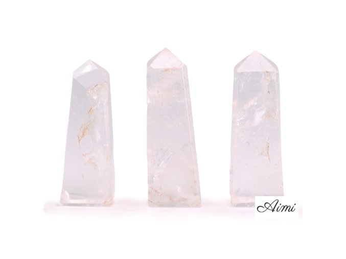 Drahokam Obelisk Hroty cca 5 cm - Čistý Kremeň