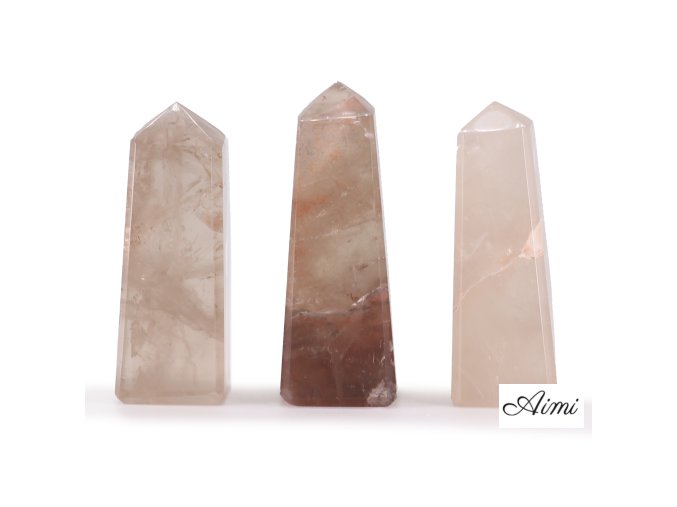 Drahokam Obelisk Hroty cca 5 cm - Dymový Kremeň