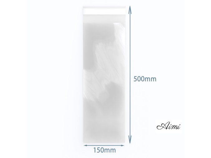 Polypropylénové Vrecká - 150x500 mm, Opätovné Uzatvárateľné