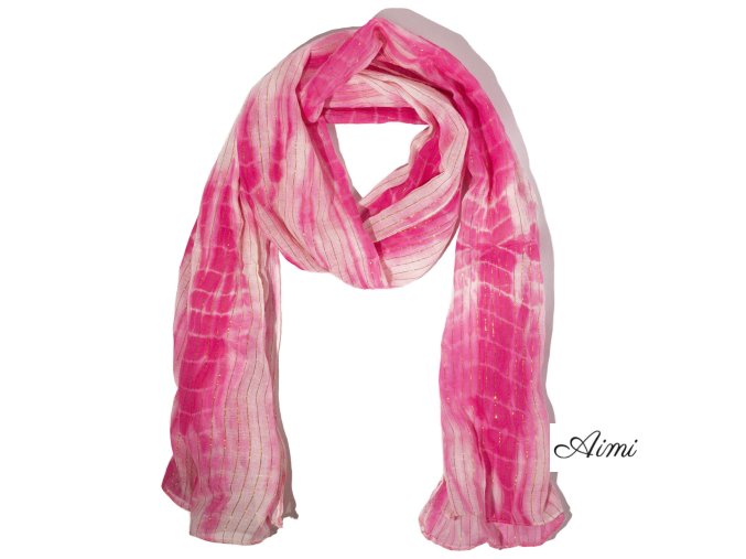 Nomad Sari - Letná Šatka - 180x50cm - Party Shine - Ružová (Varianta Letná Šatka - 180x50cm)