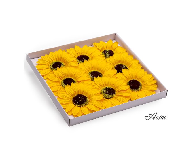 Mydlové Kvety pre Šikovné Ruky - Jumbo Slnečnice - (14 cm) (Varianta Jumbo Slnečnice - (14 cm))