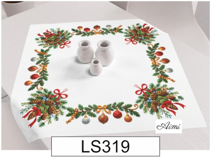 vianocny obrus polyester LS319