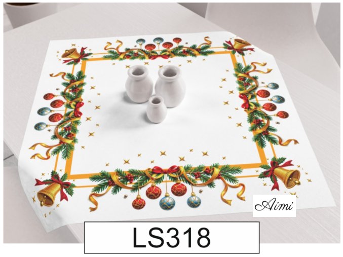 vianocny obrus polyester LS318