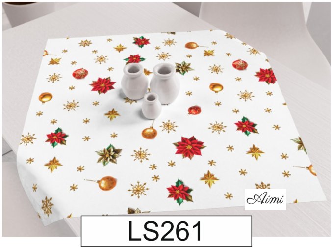 vianocny obrus polyester LS261