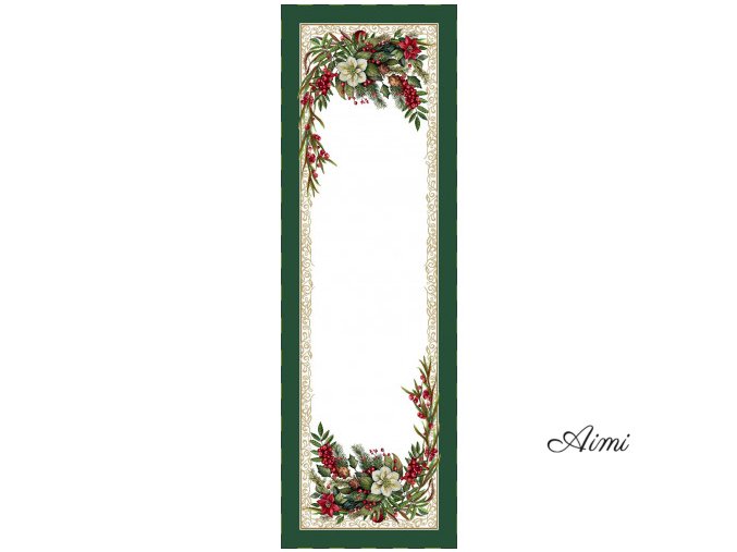 chenille 4115 ve na 40x140cm so striebornou nitou 500x500