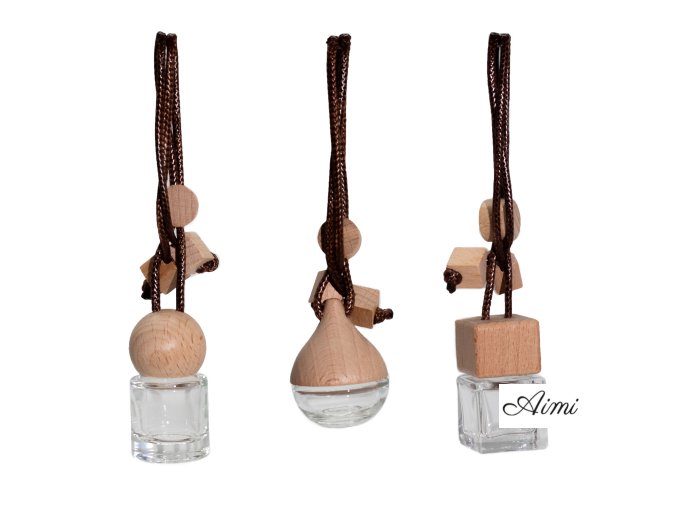 Priehľadné – Závesné Fľaštičky s Difuzérom do Auta – 8 ml – (3 rôzne vzory × 4) (Varianta Priehľadné – Závesné Fľaštičky s Difuzérom do Auta – 8 ml – (3 rôzne vzory × 4))