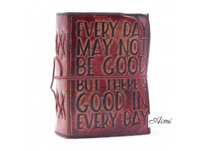 Kožené Zápisníky s Hrubým Okrajom (5x3,5") - Každý deň Nemusí byť Bohom