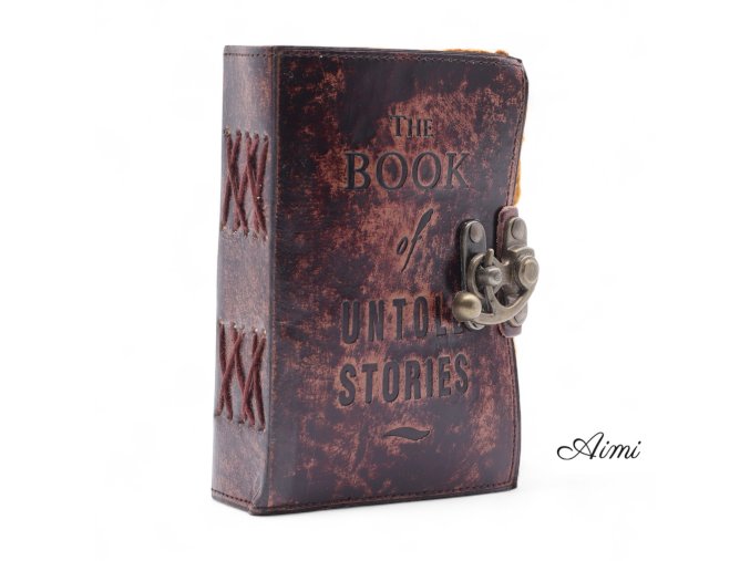 Kožené Zápisníky s Hrubým Okrajom (15x10 cm) - Kniha Nerozprávaných Príbehov