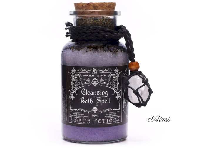 Starodávny Čarodejnícky Kúpeľný Elixír a Amulet z Krištáľu – Očista (Varianta Starodávny Čarodejnícky Kúpeľný Elixír a Amulet z Krištáľu – Očista)