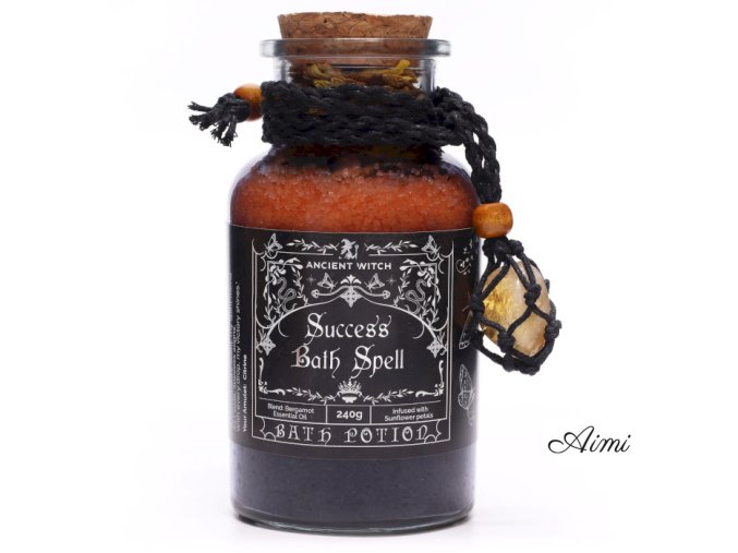 Starodávny Čarodejnícky Kúpeľný Elixír a Amulet z Citrínu – Úspech (Varianta Starodávny Čarodejnícky Kúpeľný Elixír a Amulet z Citrínu – Úspech)