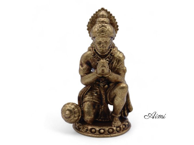 Miniatúrna Mosadzná Soška Boha Hanumana (30 g) – 36 mm (Varianta Miniatúrna Mosadzná Soška Boha Hanumana (30 g) – 36 mm)