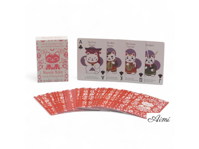 Hracie a Veštecké Karty Mačka pre Šťastie – Balíček Maneki Neko (Varianta Hracie a Veštecké Karty Mačka pre Šťastie – Balíček Maneki Neko)