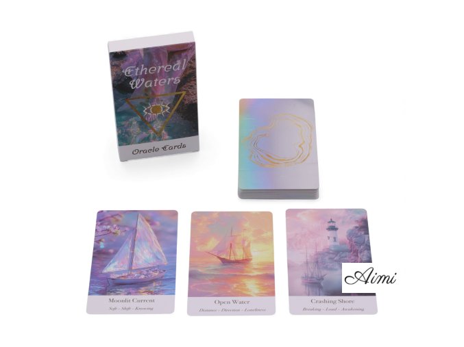 Veštecké Karty Éterické Vody – Sirény a Mesačný Svit (Varianta Veštecké Karty Éterické Vody – Sirény a Mesačný Svit)
