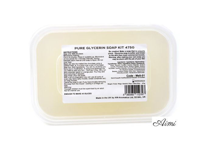 Glycerínová báza na Výrobu Mydla 475g (Varianta Glycerínová báza na Výrobu Mydla 475g)