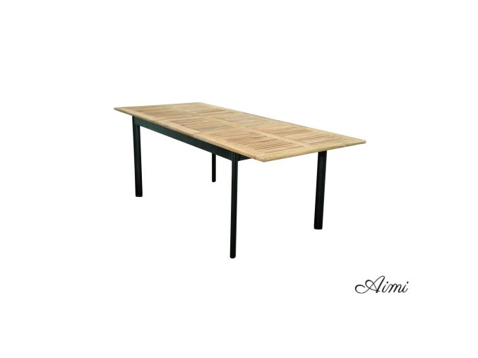 concept fsc rozkladaci stul s teakovou deskou