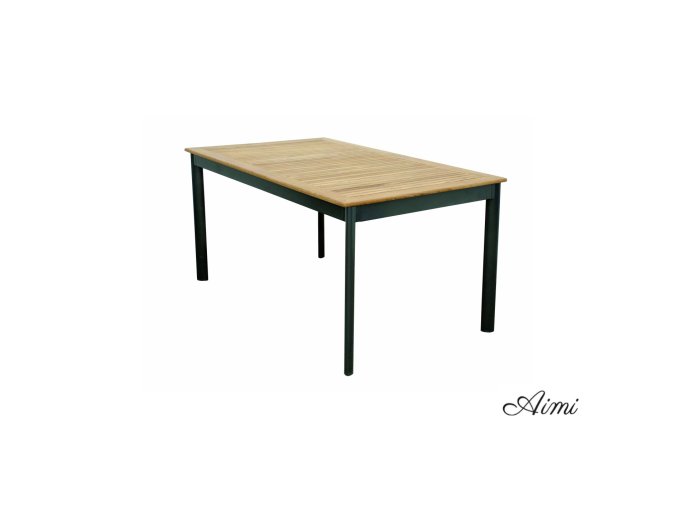 concept fscR stul s teakovou deskou 150 x 90 x 75 cm