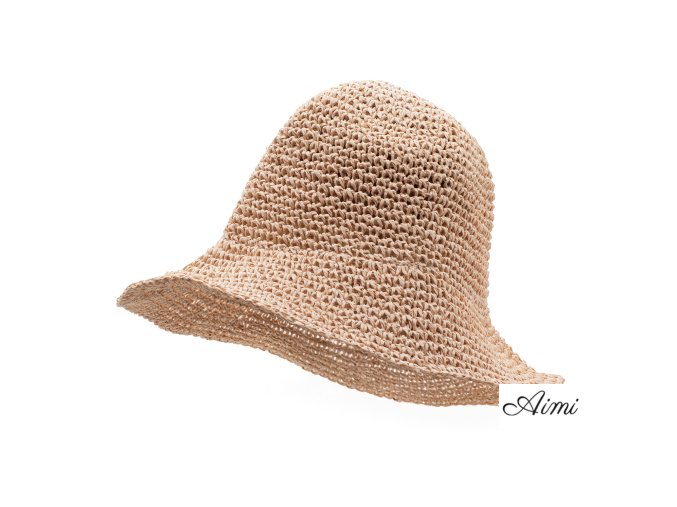 Slamený Klobúk Floppy - Ružový