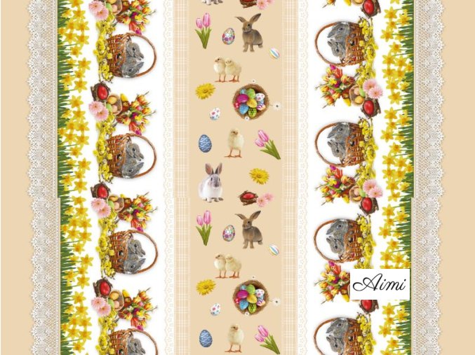 velkonocny pvc obrus VEĽKÁ NOC s bordúrou