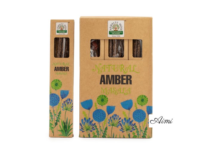 Prírodné Botanické Tyčinky Masala - Jantár