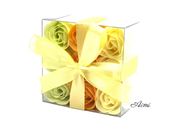 Sada 9 Mydlových Kvetov - Jarné Ruže