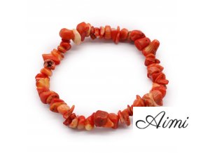 Náramok zo Vzácnych Kameňov - Oranžový Jaspis
