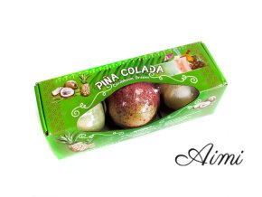 Sada 3 Šumivých Bômb do Kúpeľa - Piňa Colada