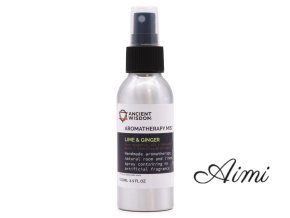 100ml Rozprašovač s Esenciálnymi Olejmi - Limetka & Zázvor