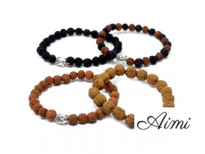 Mix - Rudraksha Buddha Náramky