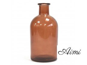 Oválna Antická Fľaša na Difúzor - Jantárová - 250 ml (Varianta Jantárová - 250 ml)