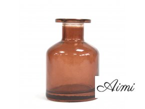 Oválna Alchymistická Fľaša na Difúzor - Jantárová Hnedá - 140 ml (Varianta Jantárová Hnedá - 140 ml)