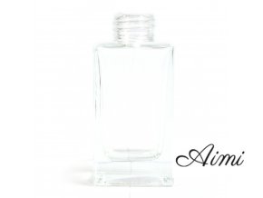 Štvorcová Vysoká Fľaša na Difúzor - Čistá - 100 ml (Varianta Čistá - 100 ml)