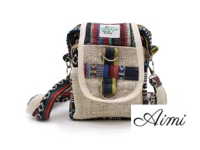 Crossbody Taška - Konope & Bavlna - Jhari Štýl (Varianta Konope & Bavlna - Jhari Štýl)