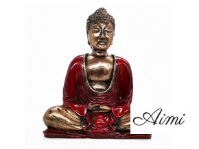 Červený & Zlatý Buddha - Stredný