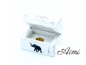 Stojany na Vonné Kužele - Biela Vymývaná - Krabička 8 cm (Varianta Biela Vymývaná - Krabička 8 cm)