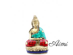 Mosadzná Figúrka Budhu - Ruky Hore - 7.5 cm (Varianta Ruky Hore - 7.5 cm)