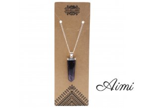 Prívesky z Drahých Kameňov - Amethyst - Plochý (Varianta Amethyst - Plochý)