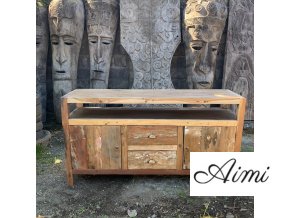 Large TV Stand - Recycled Wood