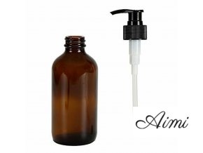 48x 250 ml Jantárová fľaša s Pumpičkou (Varianta 48x 250 ml Jantárová fľaša s Pumpičkou)
