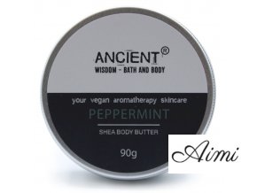 Aromaterapeutické Bambucké Telové Maslo 90g - Peppermint