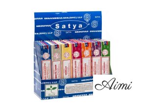 Balenie 42 kusov - Satya Mix Vonných Tyčiniek 15g