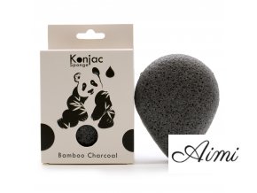 Konjac Špongia Slza - Bambusové Drevené Uhlie - Anti-bakteriálna (Varianta Bambusové Drevené Uhlie - Anti-bakteriálna)
