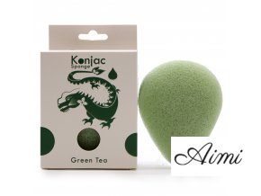 Konjac Špongia Slza - Zelený čaj – Ochranná