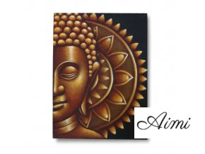 Zlatý Budha Mandala Obraz 60x80cm (Varianta Zlatý Budha Mandala Obraz  60x80cm)