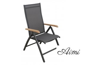 CONCEPT teak FSC - záhradné hliníkové polohovacie kreslo