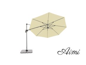 ACTIVE 370 cm - bočný záhradný slnečník s bočnou tyčou (Varianta Dezén látky : 820)