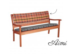 Opierka na 2-miestnu lavicu 110 x 30 x 6 cm